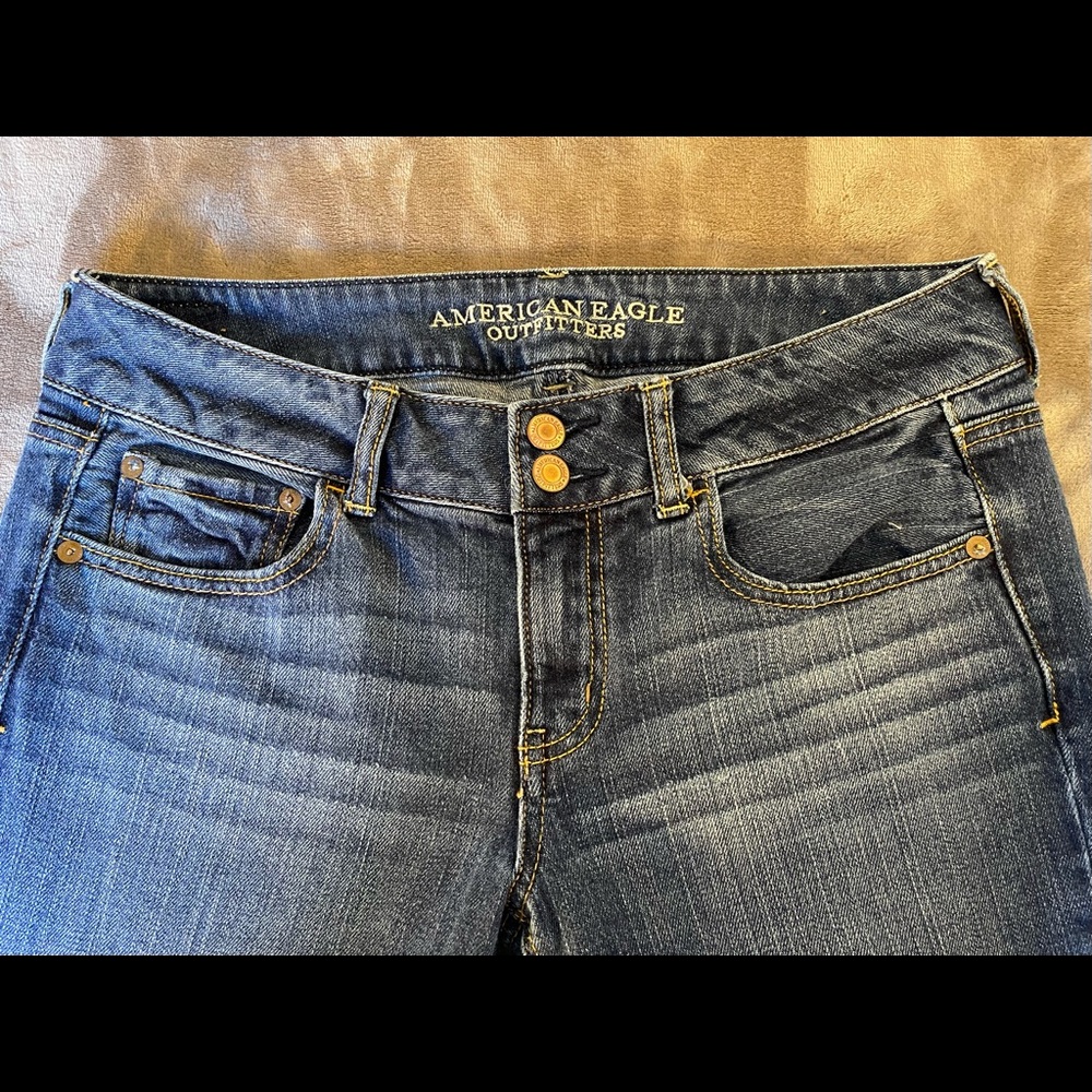 American Eagle Artist Stretch Flare Jeans 8R - Picture 4 of 10